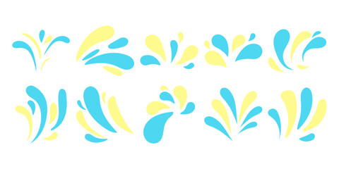 Fototapeta premium Mark Splash Doodle