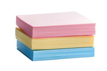 Stack of colorful notepads