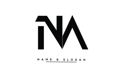 NA, AN Abstract Letters Logo Monogram