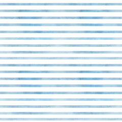 Obraz premium Cute stripes of white and blue shades on seamless pattern. Watercolor illustration. Vertical gray-blue stripes, isolated on a white background. Repeating delicate and simple pattern for marine design