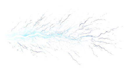 Naklejka premium Stunning Display of Electric Energy: A Fascinating Visualization of Lightning Striking Through the Air