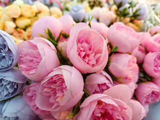 Beautiful and attractive bouquet of colorful flowers