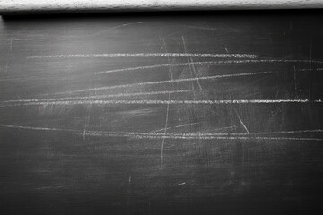 Used chalkboard with numerous chalk marks