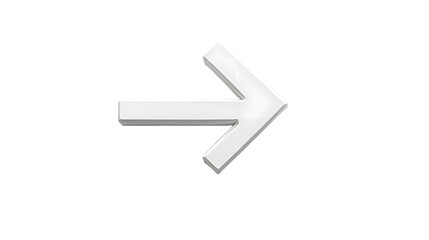 Obraz premium Minimalistic Right Arrow Icon Illustrating Direction and Guidance in Design Elements