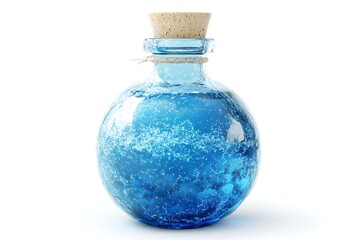 3D Style Sparkling Azure Potion with Frost Effect