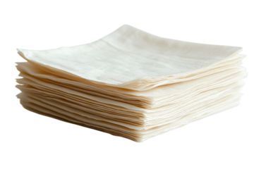 Stack of white rice paper