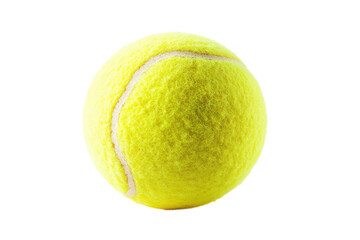 A single tennis ball shot