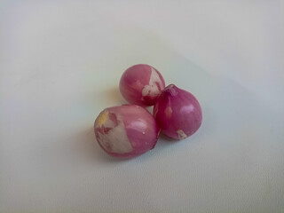 onion and sliced onion or bawang merah isolated white