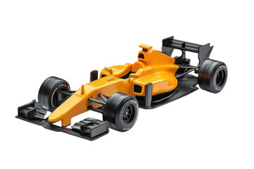 Orange formula one racecar