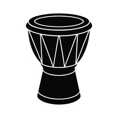 caisa drum silhouette art illustration