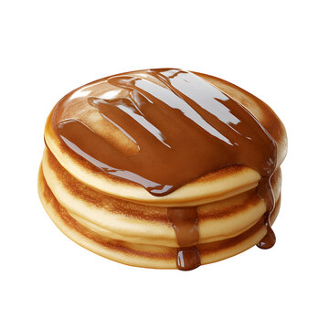 mini pancake isolated transparent background