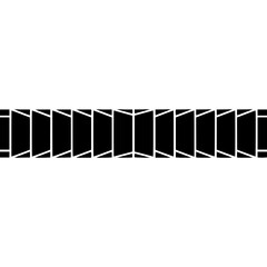 Geometric Black and White Patterned Border Design, Minimalist Aesthetic