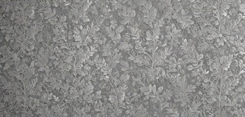 Intricate silver lace leaf wallpaper  Elegant seamless texture, delicate design , texture, home