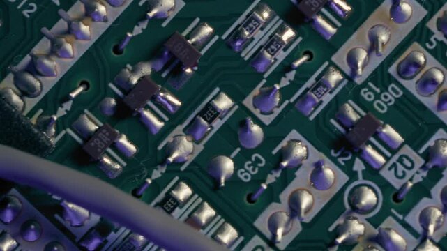 Circuit Board Macro with Solder and Wire