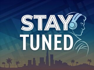 Stay Tuned Banner – Futuristic Teaser Design with Bold Modern Typography
