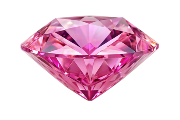 pink diamond isolated on white background PNG