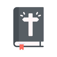 Obraz premium Bible icon vector image. Suitable for mobile apps, web apps and print media.
