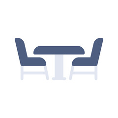 Fototapeta premium Chairs icon vector image. Suitable for mobile apps, web apps and print media.