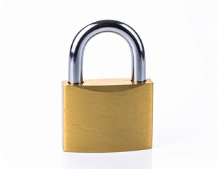 Naklejka premium Padlock at white background