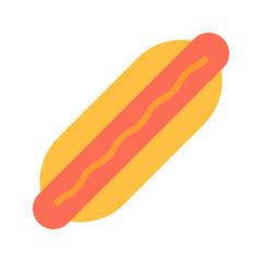 Hot Dog icon vector image. Suitable for mobile apps, web apps and print media.