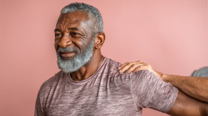 Patient with Parkinson's disease undergoing physiotherapy with assistance
