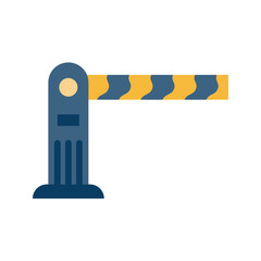 Parking Barrier icon vector image. Suitable for mobile apps, web apps and print media.