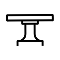 dining table. white background, clean and simple design