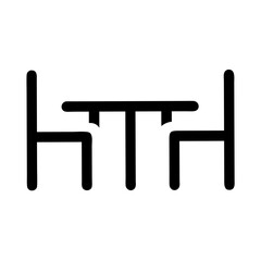 dining table. white background, clean and simple design