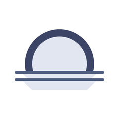 Plate icon vector image. Suitable for mobile apps, web apps and print media.
