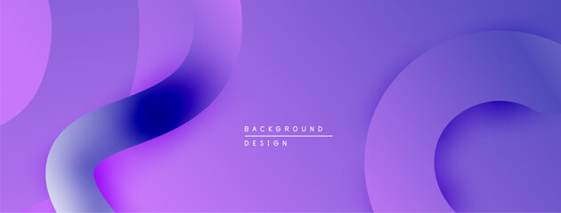 Abstract purple background. Overlapping shapes create dynamic visual flow. Modern design suitable for digital projects.
