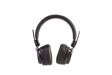 HeadPhones, Headphones isolate on transparent. Wireless headphones in brown.