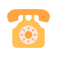 Telephone icon vector image. Suitable for mobile apps, web apps and print media.