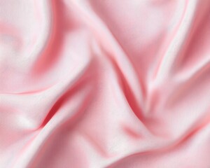 Obraz premium Pastel pink fabric with smooth folds creating a soft and elegant texture, ideal for conveying a sense of beauty and style in fashion or cosmetics presentations