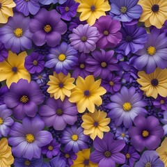 Fototapeta premium blue and white flowers