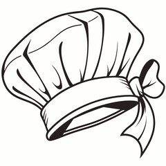 chef hat white background