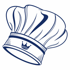 chef hat white background