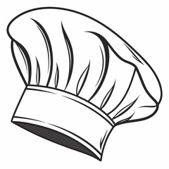 chef hat white background