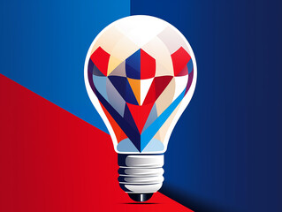 Contemporary Lamp Scene &ndash; Abstract Still Life in Geometric Composition

