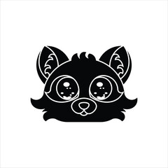 Black Panther Head Silhouette Icon