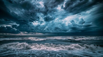 Fototapeta premium storm over the ocean