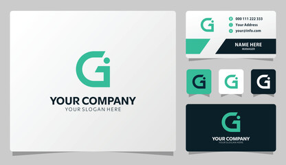 Modern Minimalist Gi Logo Design Clean Branding Identity Perfect for Business