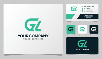 Modern GL logo design for your brand identity professional and elegant style © Faizin