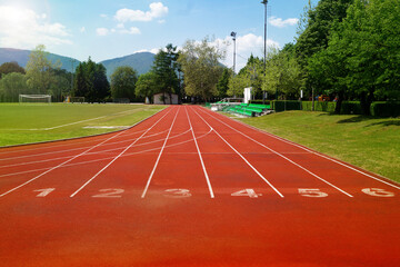 Start Of The Athletics Track