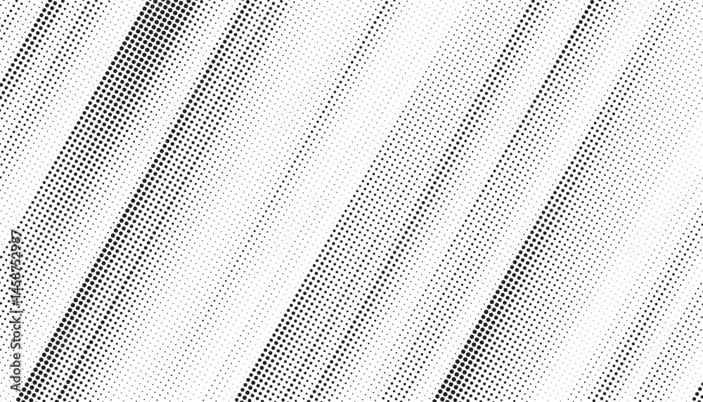Aufkleber Diagonal, oblique, slanting effect dots geometric vector pattern. Abstract halftone texture and background. Vector illustration.	