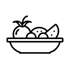 fruit bowl  white background
