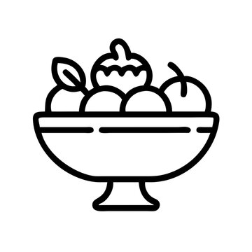 recommend clip art: fruit bowl  white background