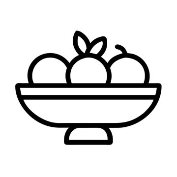 recommend clip art: fruit bowl  white background