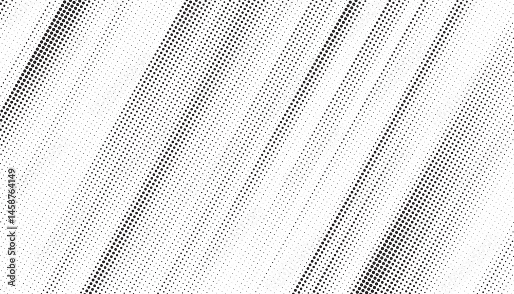 Fototapete Diagonal, oblique, slanting effect dots geometric vector pattern. Abstract halftone texture and background. Vector illustration.	