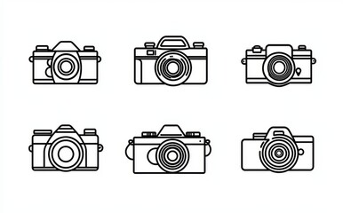 A linear style has been applied to the set of camera error and notification icons for easier troubleshooting
