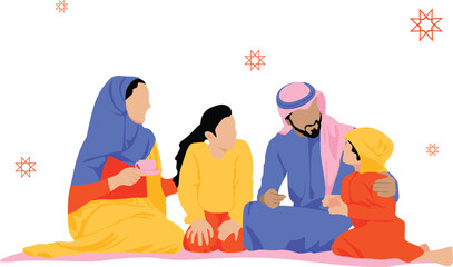 Family portrait on Eid 2